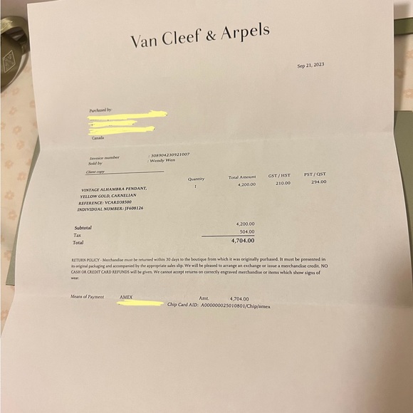 Van Cleef and Arpels Carnelian pendant - Picture 5 of 5